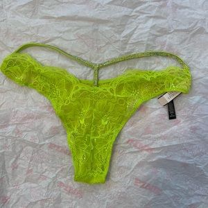 Victoria’s Secret  VERY SEXY Shine Strap Panty Size M NWT!!